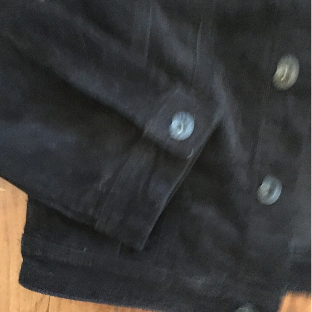 AG‎ Adriano Goldschmied Brody Kids Corduroy Jacket Size L Black Sherpa Collar - Picture 4 of 9